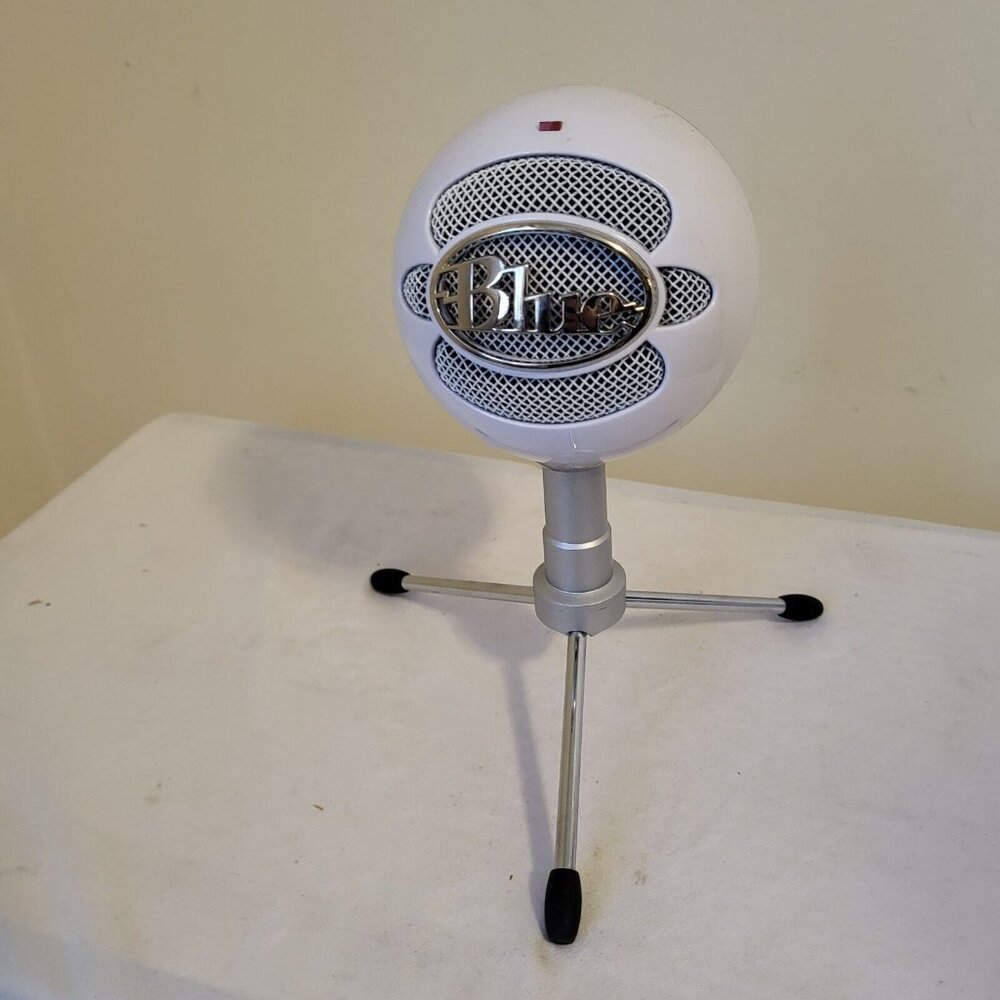 Blue Snowball ICE USB Microphone with Stand - White chrome
